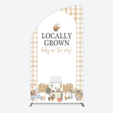 Lofaris Rural Locally Grown Baby On The Way Half Moon Arch Backdrop