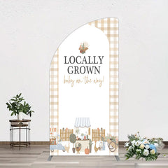 Lofaris Rural Locally Grown Baby On The Way Half Moon Arch Backdrop