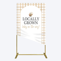 Lofaris Rural Locally Grown Baby On The Way Rectangle Backdrop