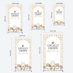 Lofaris Rural Locally Grown Baby On The Way Rectangle Backdrop