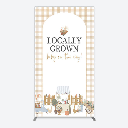 Lofaris Rural Locally Grown Baby On The Way Rectangle Backdrop