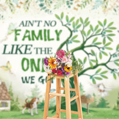 Lofaris Rural Scenery Greeny House Family Reunion Backdrop