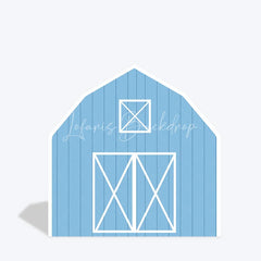 Lofaris Rustic Blue Barn Door Arch Party Decor Backdrop