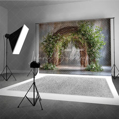 Lofaris Rustic Branch Arch Photography Backdrop Natural Greenery and Twigs Fine Art Maternity Photo Background