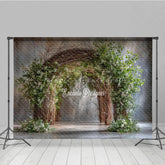 Lofaris Rustic Branch Arch Photography Backdrop Natural Greenery and Twigs Fine Art Maternity Photo Background