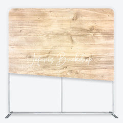 Lofaris Rustic Light Brown Wood Plank Square Double-Sided Backdrop Vintage Wooden Texture for Portrait Photography