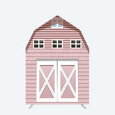 Lofaris Rustic Pink Farm House Barn Door Arch Party Backdrop