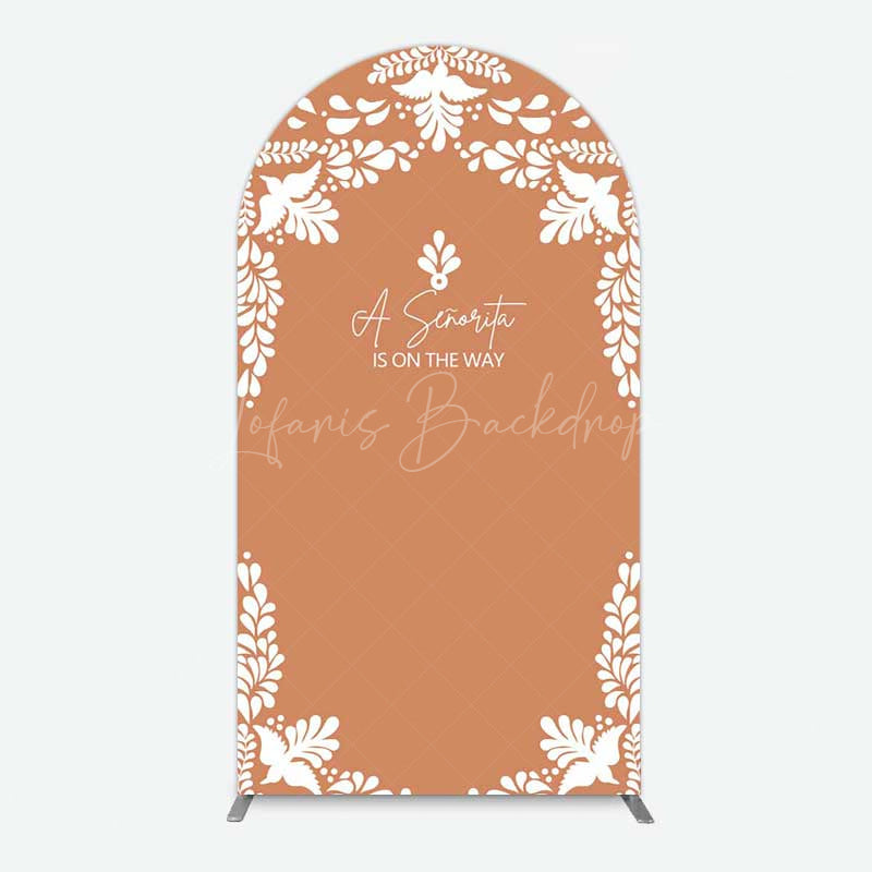 Lofaris Rustic Senorita Mexican Baby Shower Arch Backdrop
