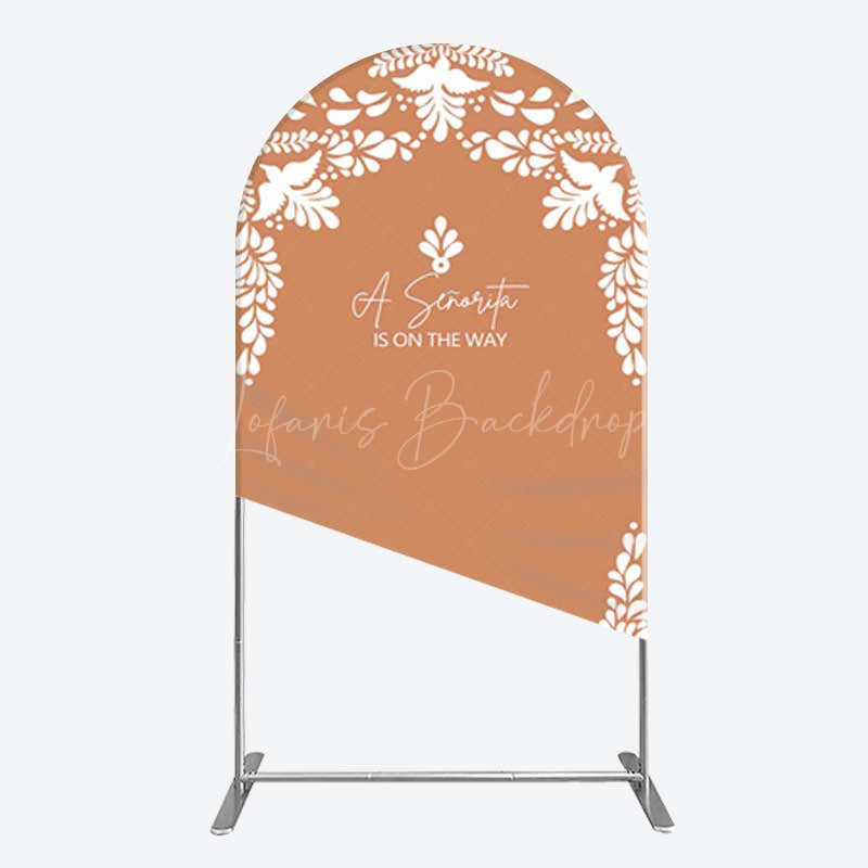 Lofaris Rustic Senorita Mexican Baby Shower Arch Backdrop