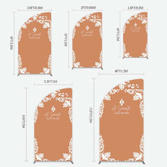 Lofaris Rustic Senorita Mexican Baby Shower Half Moon Arch Backdrop