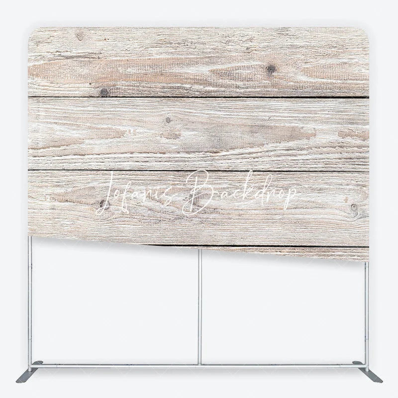 Lofaris Rustic Weathered Light Wood Plank Square Double-Sided Backdrop Distressed Natural Photography Studio Prop
