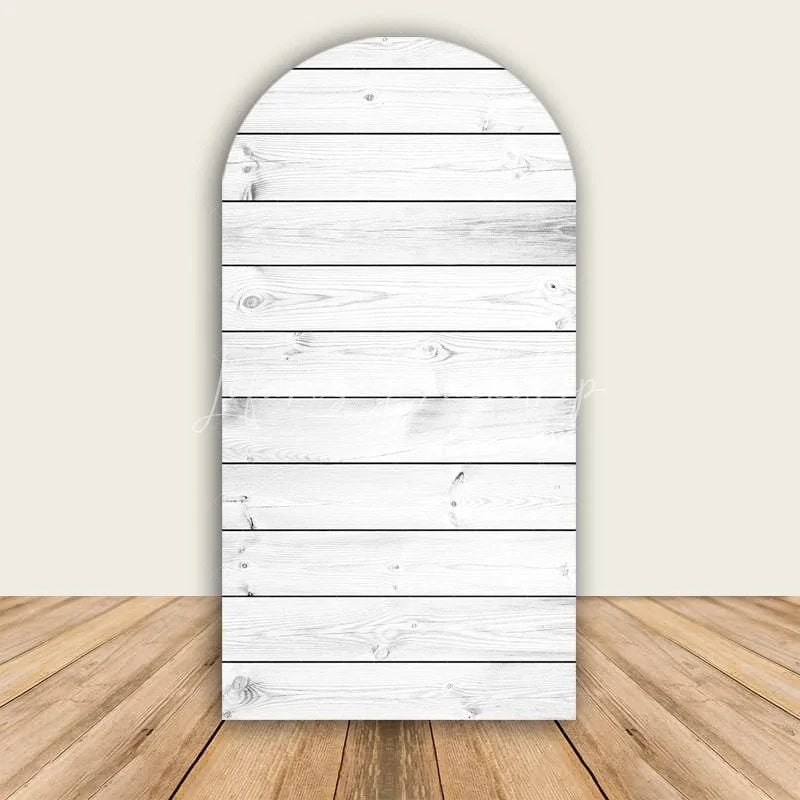 Lofaris Rustic Wood Arch Backdrop Farmhouse Wooden Wall Photo Prop Country Wedding Bridal Shower Decor