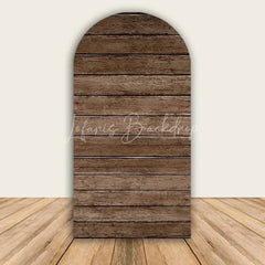 Lofaris Rustic Wood Arch Backdrop Farmhouse Wooden Wall Photo Prop Country Wedding Bridal Shower Decor