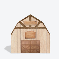 Lofaris Rustic Wooden Farm House Barn Door Arch Party Backdrop