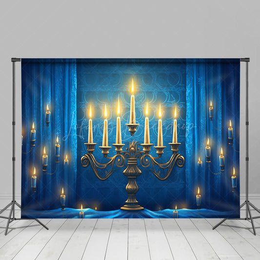 Lofaris Sacred Candle Lamp Stand Curtain Photography Backdrop
