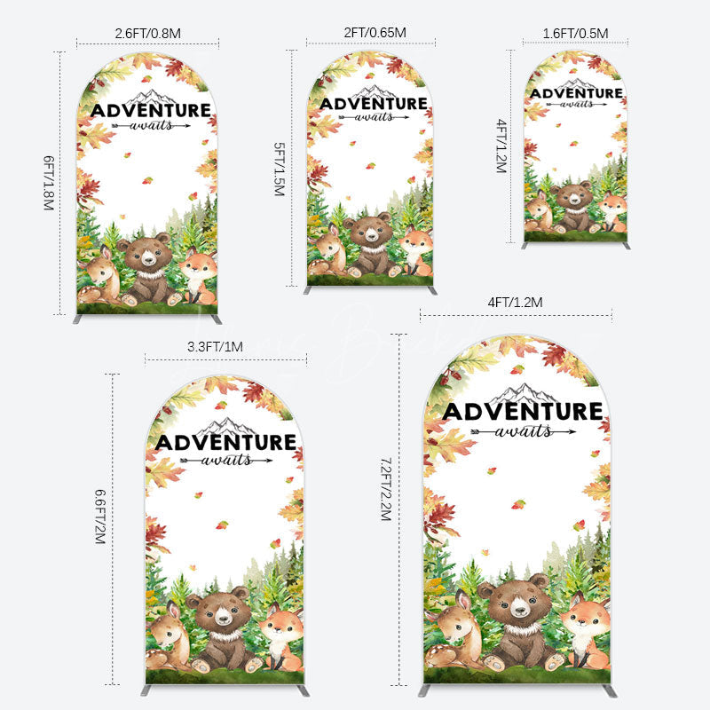 Lofaris Safari Adventure Awaits Baby Shower Arch Backdrop