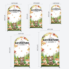Lofaris Safari Adventure Awaits Baby Shower Arch Backdrop