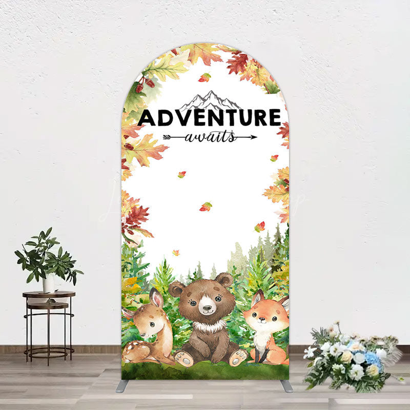 Lofaris Safari Adventure Awaits Baby Shower Arch Backdrop