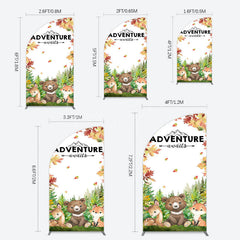 Lofaris Safari Adventure Awaits Baby Shower Half Moon Arch Backdrop