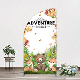 Lofaris Safari Adventure Awaits Baby Shower Half Moon Arch Backdrop