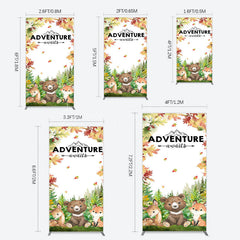 Lofaris Safari Adventure Awaits Baby Shower Rectangle Backdrop