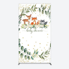 Lofaris Safari Animals Plant Leaf Baby Shower Arch Backdrop