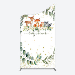 Lofaris Safari Animals Plant Leaf Baby Shower Arch Backdrop