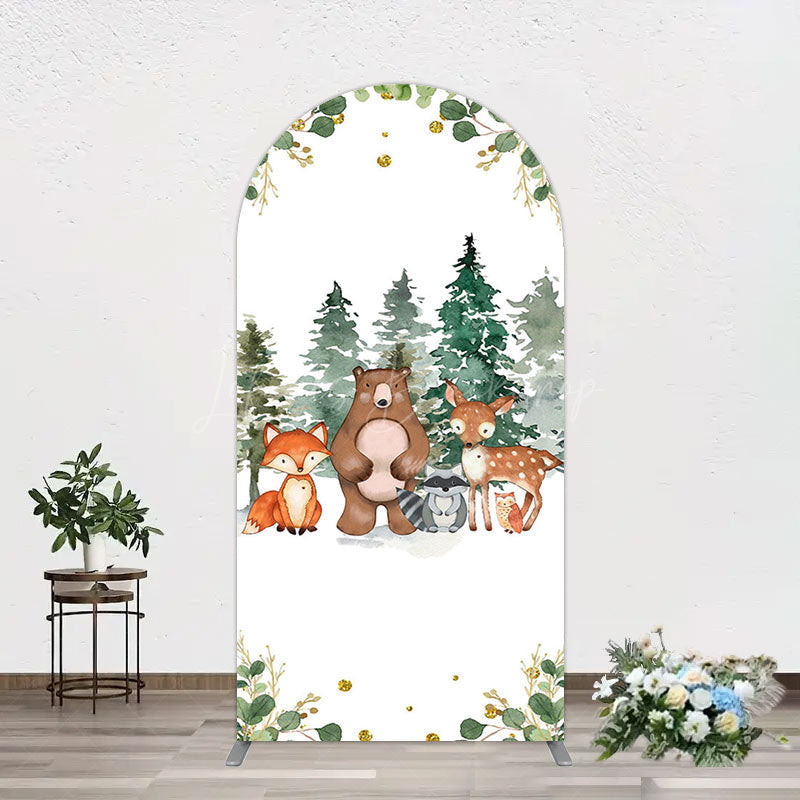 Lofaris Safari Jungle Mountain Baby Shower Arch Backdrop