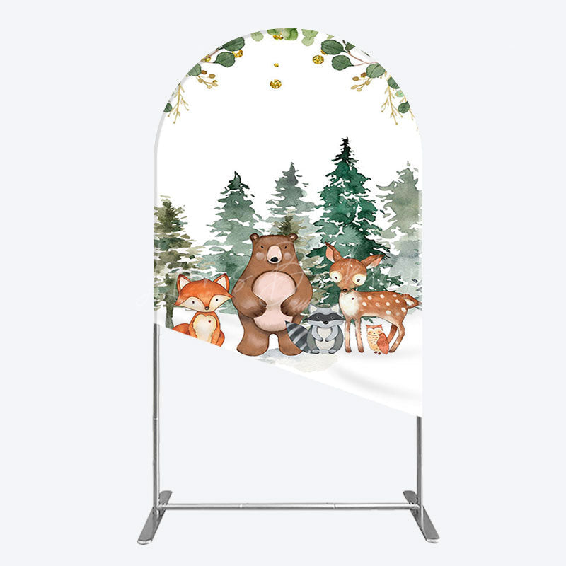 Lofaris Safari Jungle Mountain Baby Shower Arch Backdrop