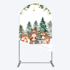 Lofaris Safari Jungle Mountain Baby Shower Arch Backdrop