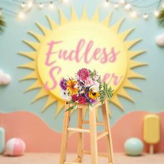Lofaris Sandy Beach Endless Summer Cake Smash Photo Backdrop