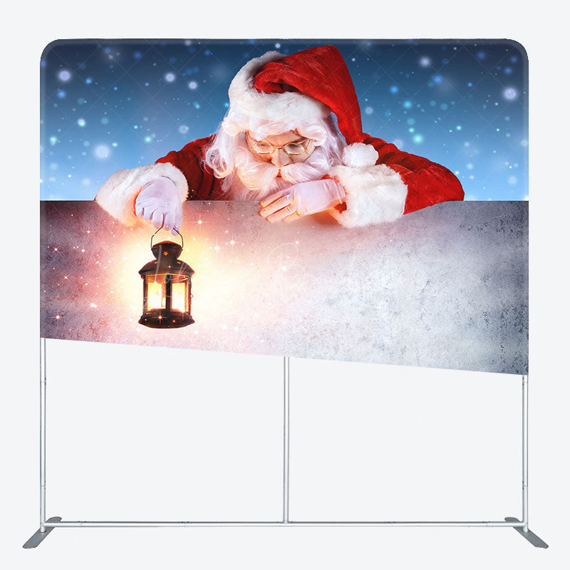Lofaris Santa Claus Christmas Snowflake Pillow Case Backdrop