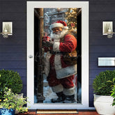 Lofaris Santa Claus Delivering Gifts Christmas Door Cover