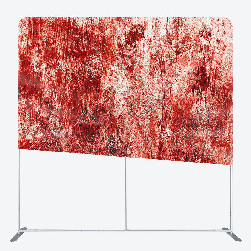 Lofaris Scary Red Scratches Halloween Pillow Case Backdrop