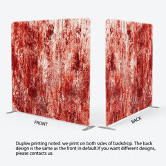 Lofaris Scary Red Scratches Halloween Pillow Case Backdrop