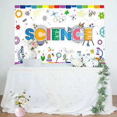 Lofaris Science Colorful Chemical Reagents Birthday Backdrop