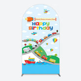 Lofaris Sea Land Air Transportation Birthday Arch Backdrop