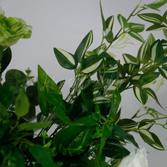 Lofaris Set of 2 Greenery White Rose Archway for Wedding