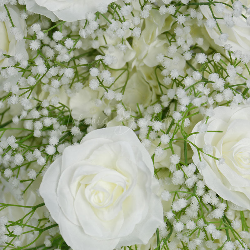 Lofaris Set of 2 Romantic White Artificial Flower Archway