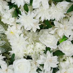 Lofaris Set of 2 White Flower Horn Arch Decor For Wedding