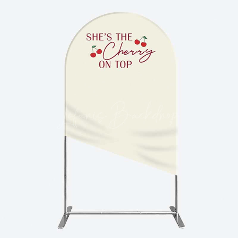 Lofaris She Is The Cherry On Top Bridal Shower Arch Backdrop