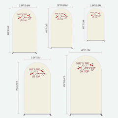 Lofaris She Is The Cherry On Top Bridal Shower Arch Backdrop