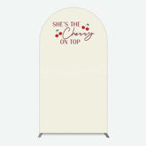 Lofaris She Is The Cherry On Top Bridal Shower Arch Backdrop