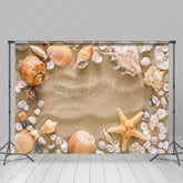 Lofaris Shell Beach Starfish Summer Photography Backdrop