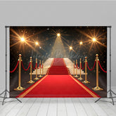 Lofaris Shining Red Carpet Staircase Photo Booth Backdrop
