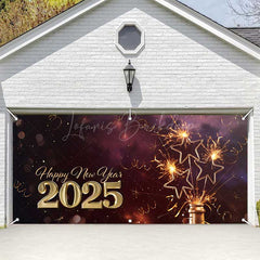 Lofaris Shining Star Sparks Romantic 2025 Garage Door Banner