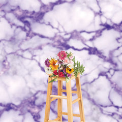 Lofaris Shiny Purple Grey Crack Marble Photography Backdrop