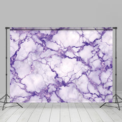 Lofaris Shiny Purple Grey Crack Marble Photography Backdrop