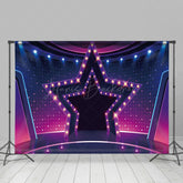 Lofaris Shiny Star Lights Dance Stage Photography Backdrop