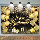 Lofaris Shiny Vibe Bokeh Balloon Happy Birthday Backdrop